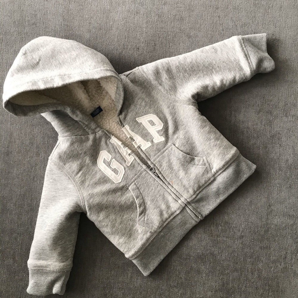 Kids Gap Sherpa lined heavy Hoodie